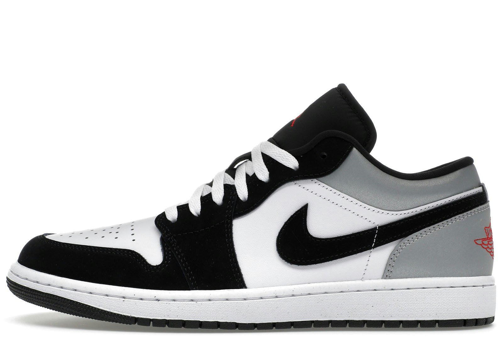 Jordan 1 Low SE White Fire Red Black Matte Silver
