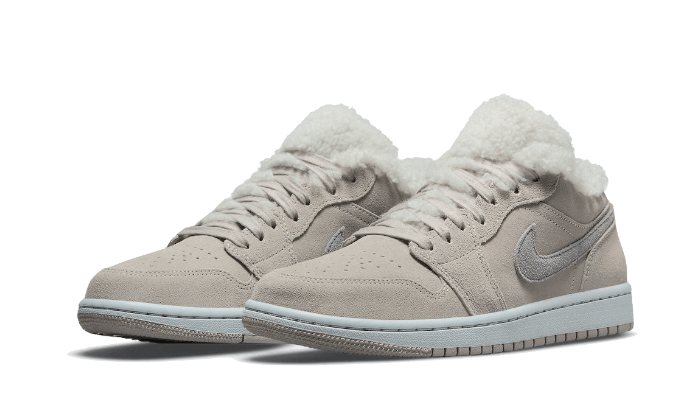 Air Jordan 1 Low SE Sherpa Fleece (DO0750-002) - 36.5 EU - 4.5 US - Gray | SOSUKICKS