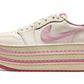 Jordan 1 Low Triple Stack Pale Ivory Iced Carmine (Women's)