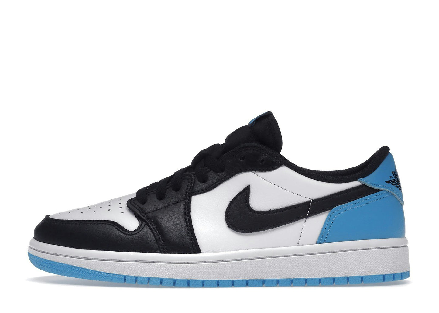 Jordan 1 Retro Low OG Black Dark Powder Blue (Women's)