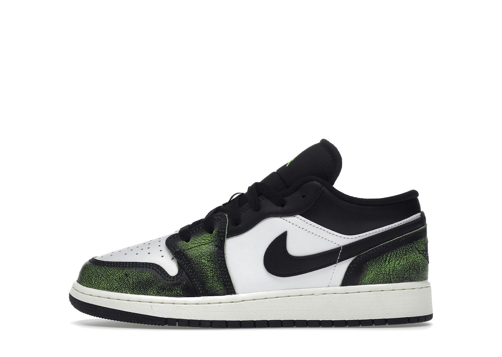 Jordan 1 Low Wear Away Electric Green (GS)
