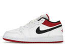 Jordan 1 Low White Gym Red (GS)