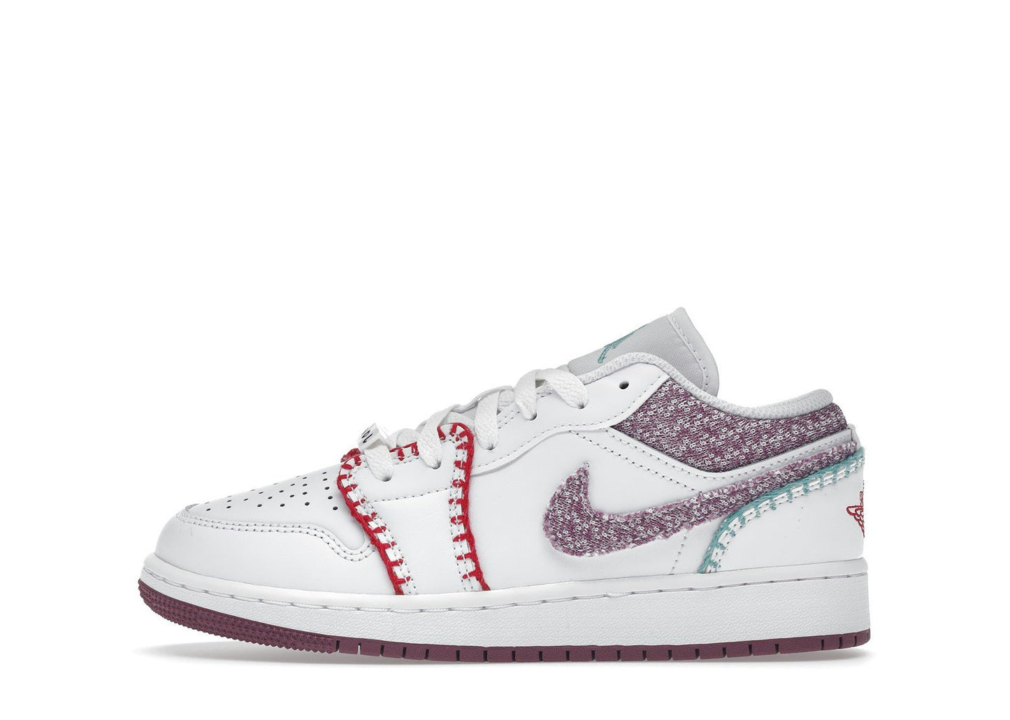 Jordan 1 Low White Light Bordeaux (GS)