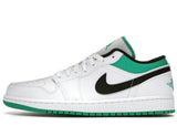 Jordan 1 Low White Lucky Green Black