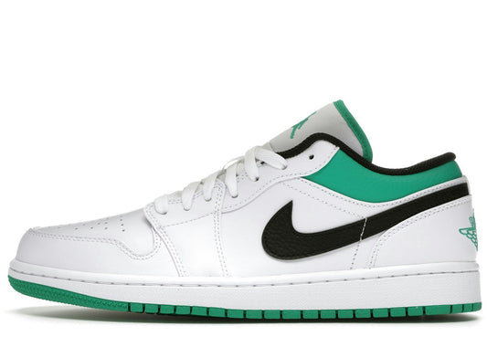 Jordan 1 Low White Lucky Green Black