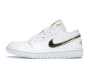 Jordan 1 Low White Metallic Gold (Women's)