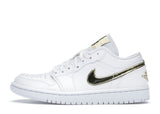 Jordan 1 Low White Metallic Gold (Women's)
