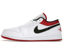 Jordan 1 Low White University Red Black