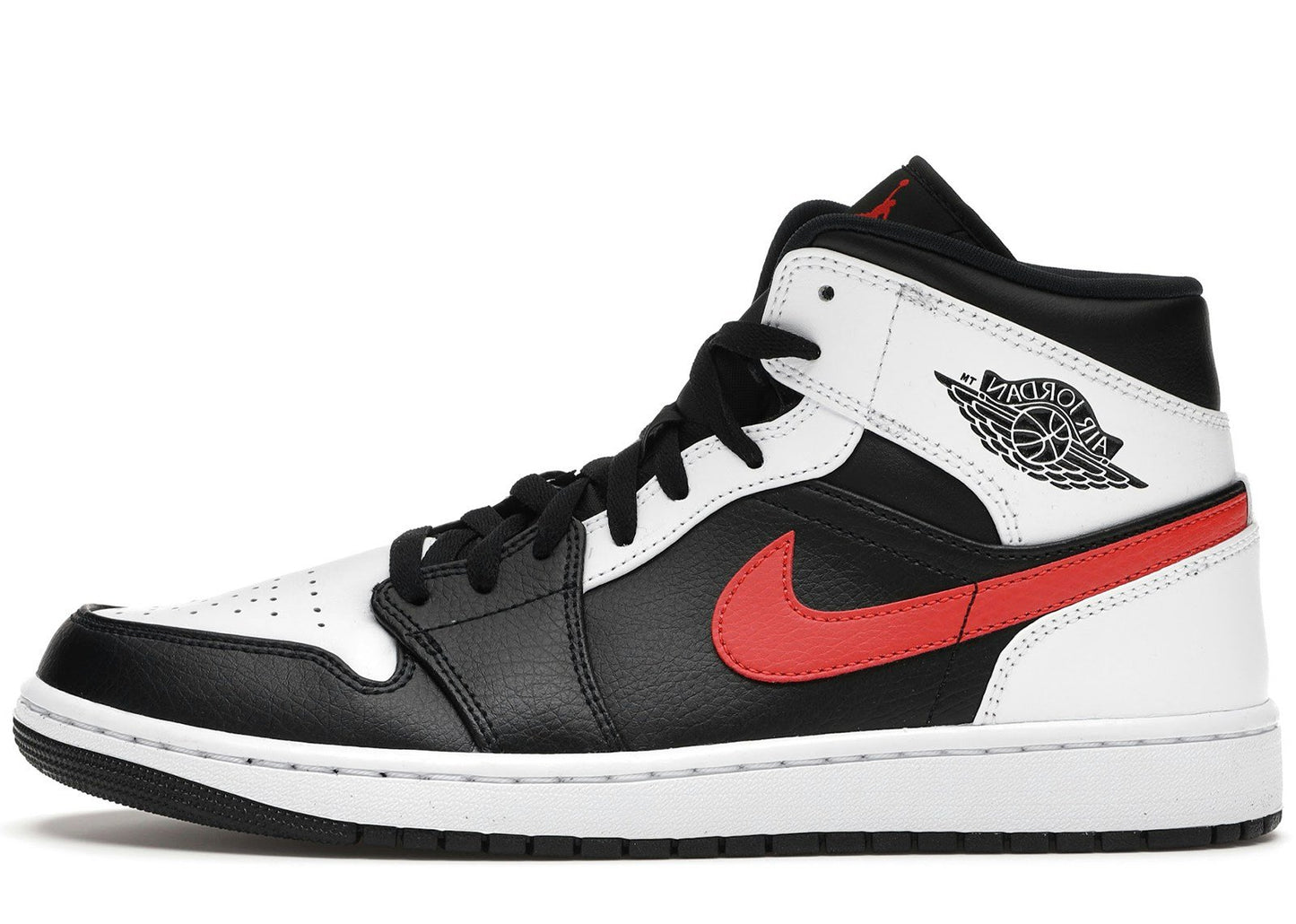 Jordan 1 Mid Black Chile Red White