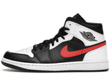 Jordan 1 Mid Black Chile Red White