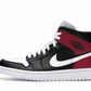 Jordan 1 Mid Black Noble Red (Women's)