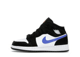 Jordan 1 Mid Black Racer Blue White (GS)