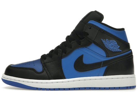 Jordan 1 Mid Black Royal Blue