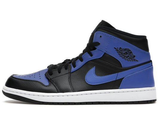 Jordan 1 Mid Hyper Royal Tumbled Leather
