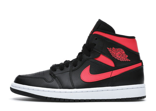 Jordan 1 Mid Black Siren Red (Women's)