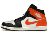 Jordan 1 Mid Black Toe Starfish