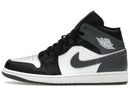 Jordan 1 Mid Black White Iron Grey
