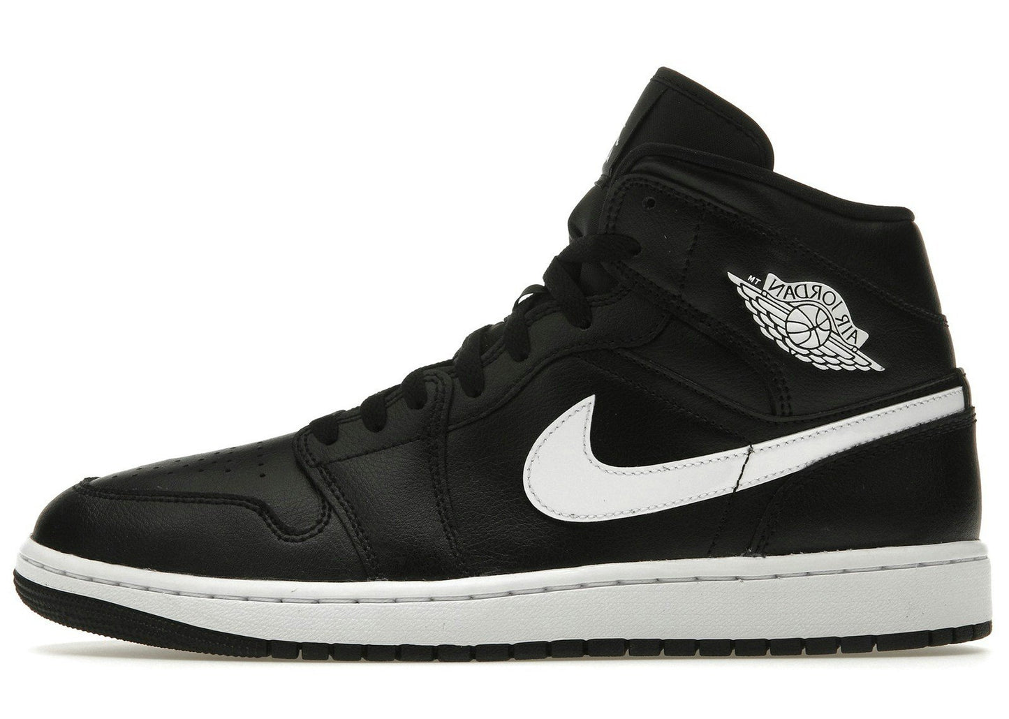 Jordan 1 Mid Black White (Women's)
