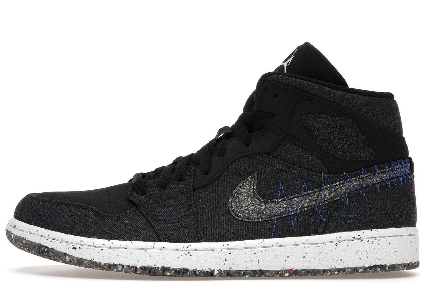 Jordan 1 Mid Crater Black
