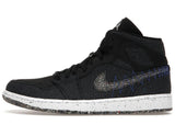 Jordan 1 Mid Crater Black