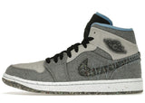 Jordan 1 Mid Crater Grey University Blue