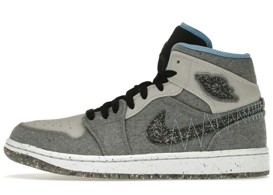 Jordan 1 Mid Crater Grey University Blue