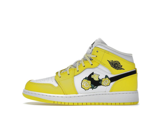 Jordan 1 Mid Dynamic Yellow Floral (GS)