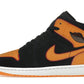 Jordan 1 Mid Fat Tongue Black Orange