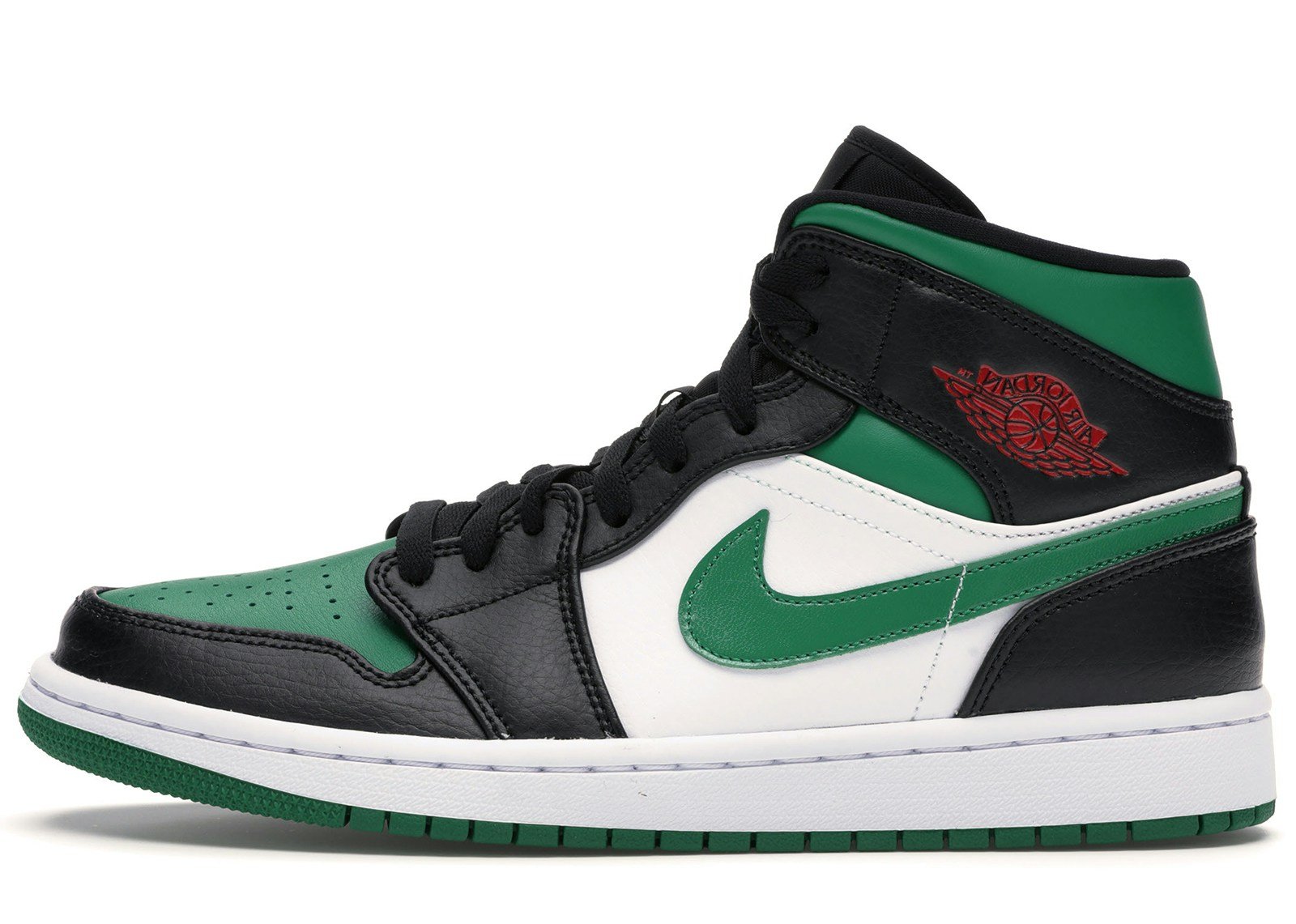 Jordan 1 Mid Green Toe
