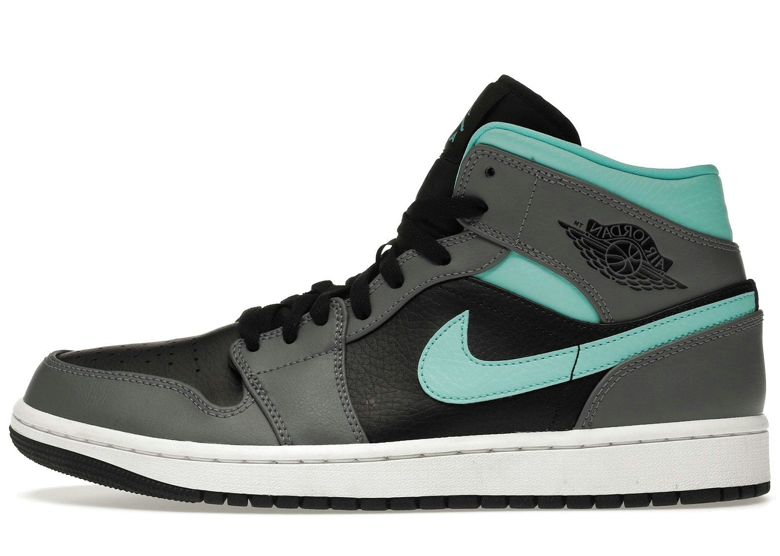Jordan 1 Mid Grey Aqua