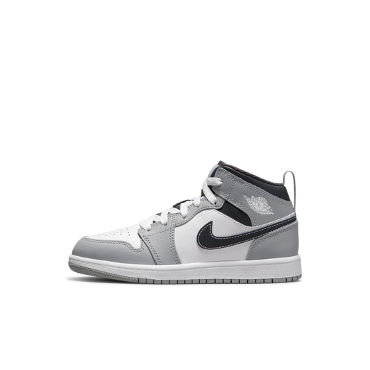 Air Jordan 1 Mid Light Smoke Grey (PS)