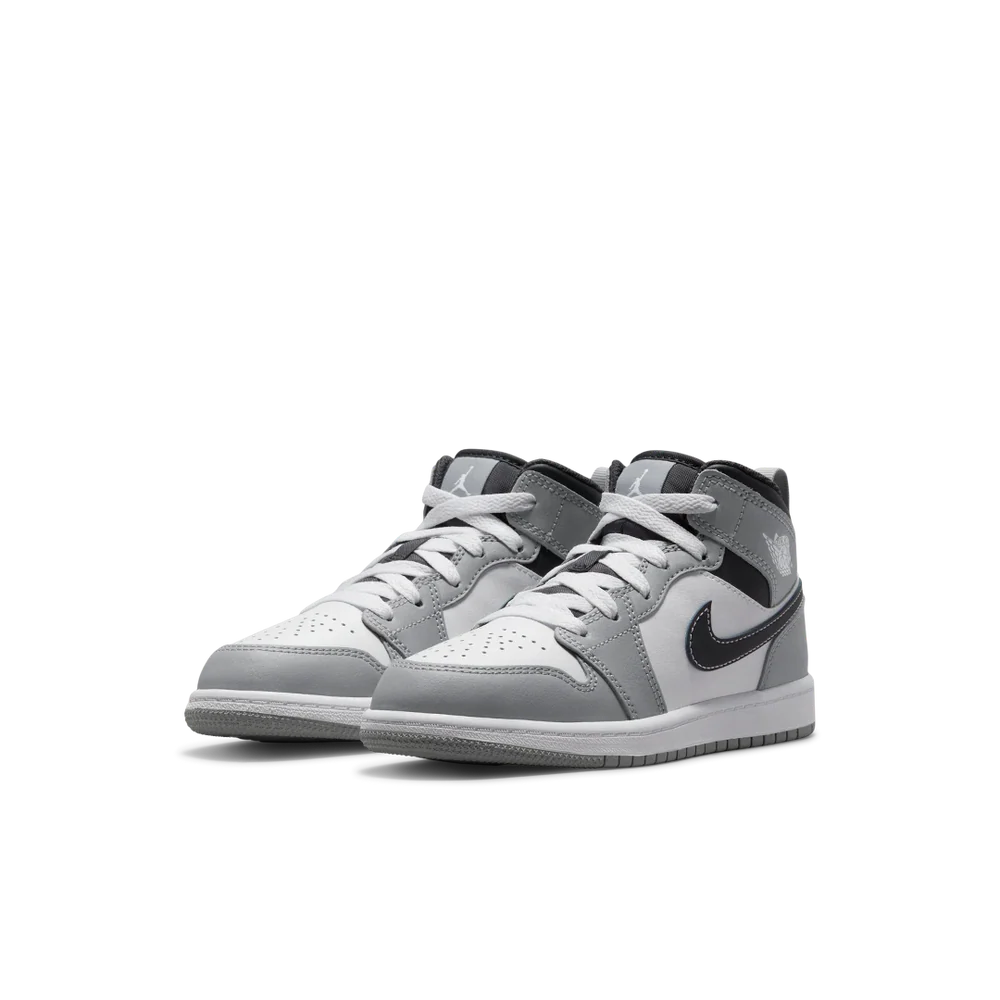 Air Jordan 1 Mid Light Smoke Grey (PS)