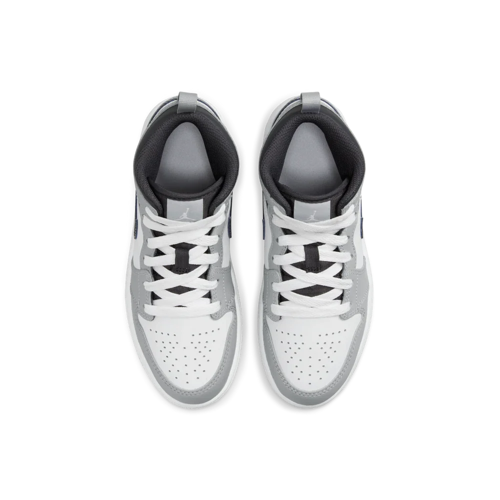 Air Jordan 1 Mid Light Smoke Grey (PS)