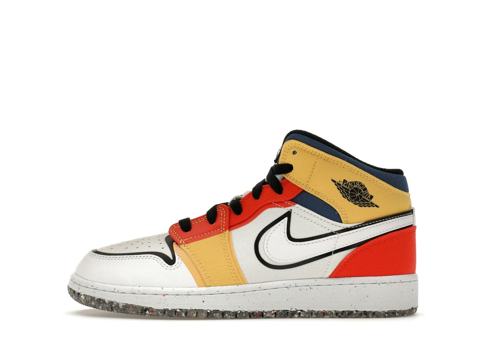 Jordan 1 Mid Multi-Color Canvas (GS)