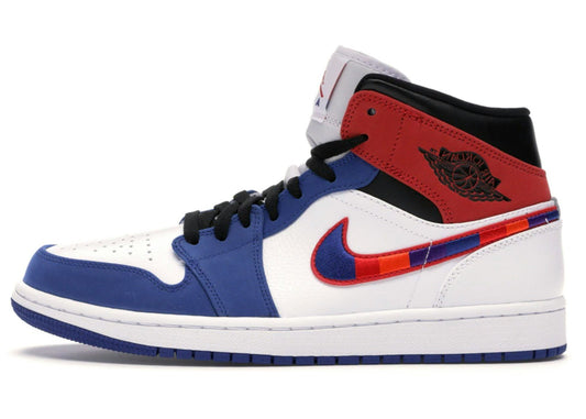 Jordan 1 Mid Multi-Color Swoosh