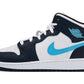 Jordan 1 Mid Obsidian Dark Powder Blue (GS)