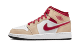 Jordan 1 Mid Light Curry Cardinal (GS)