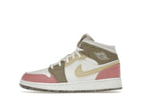 Jordan 1 Mid SE Pastel Vivid Green Grind (GS)