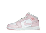 Jordan 1 Mid Pink Foam Fire Red (GS)