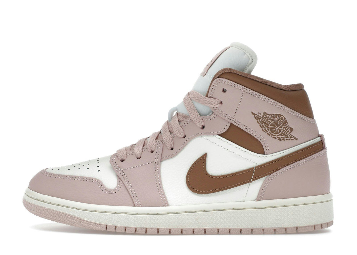 Jordan 1 Mid Pink Oxford Brown (Women's)