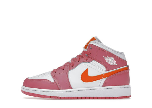 Jordan 1 Mid Pinksicle Safety Orange (GS)