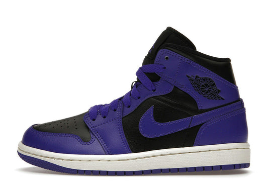 Jordan 1 Mid Purple Black (Women's)