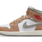 Jordan 1 Mid Rattan White College Grey
