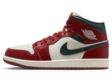 Jordan 1 Mid Redstone Midnight Green