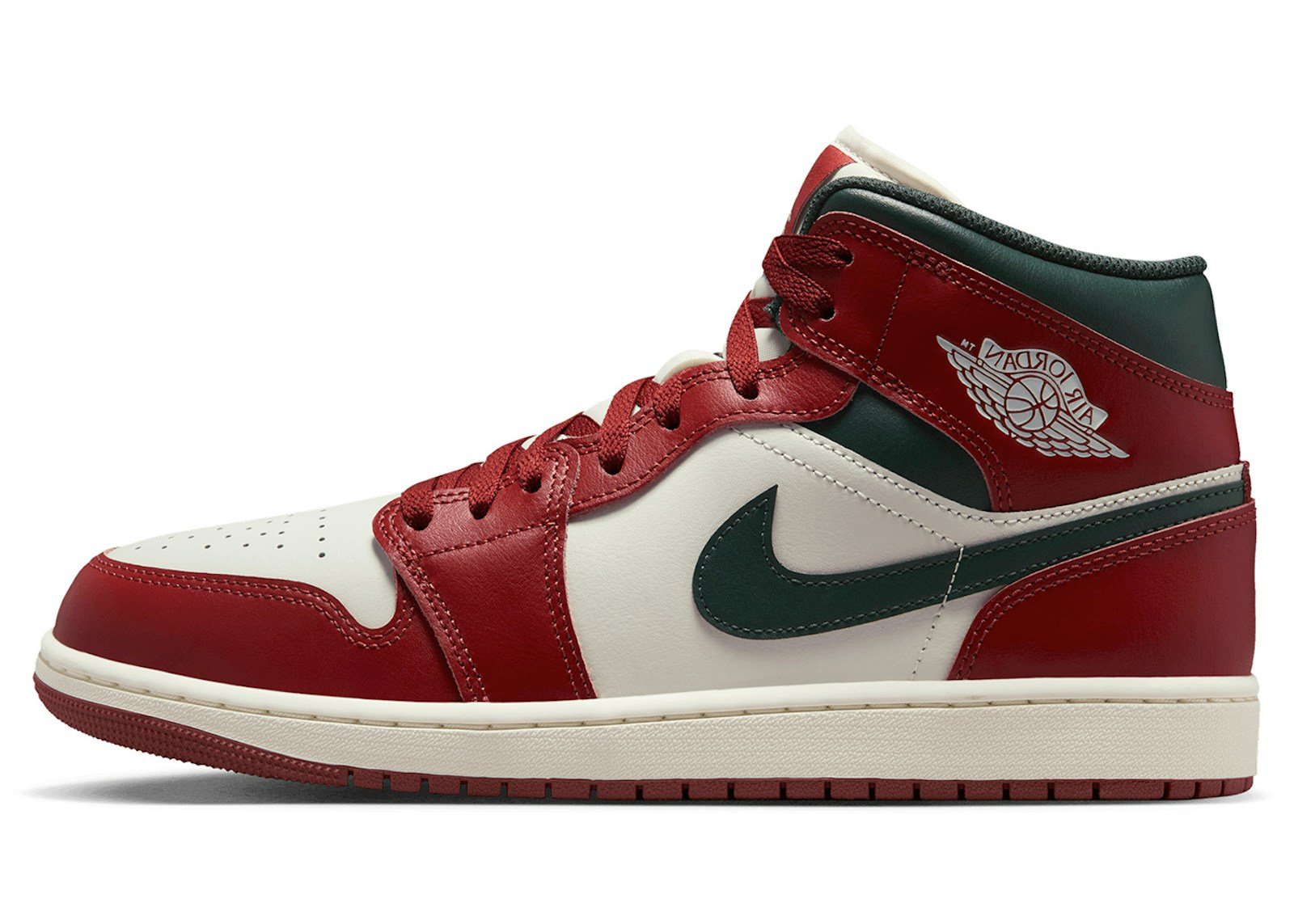 Jordan 1 Mid Redstone Midnight Green