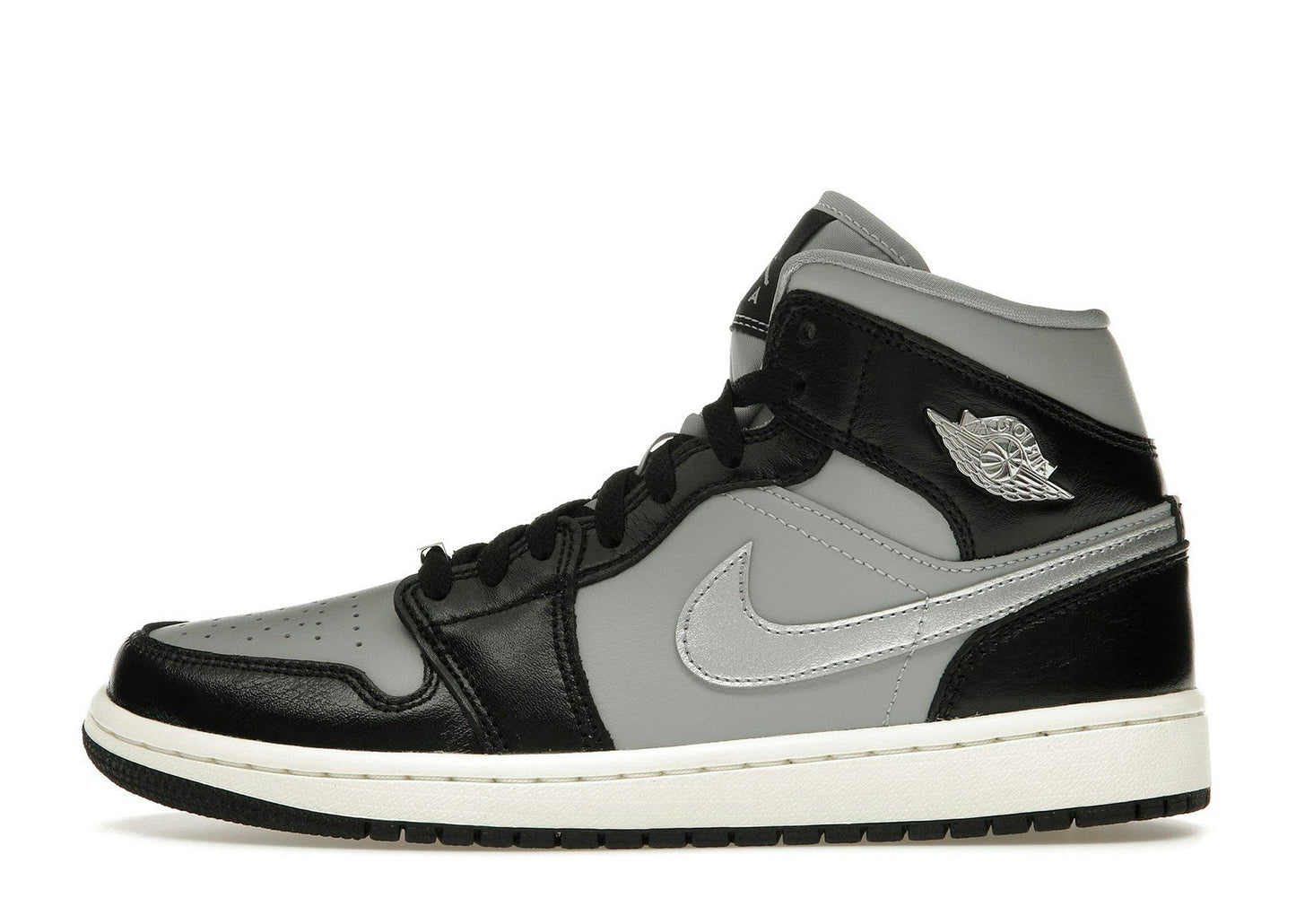 Jordan 1 Mid SE Black Metallic Silver (Women's)