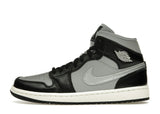 Jordan 1 Mid SE Black Metallic Silver (Women's)