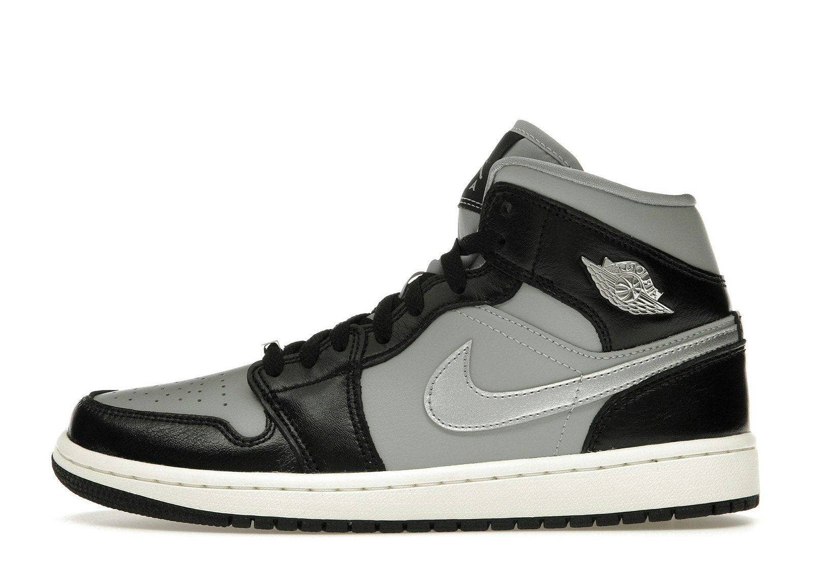 Jordan 1 Mid SE Black Metallic Silver (Women's)
