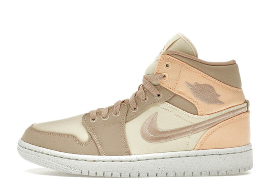 Jordan 1 Mid SE Canvas Khaki (Women's)