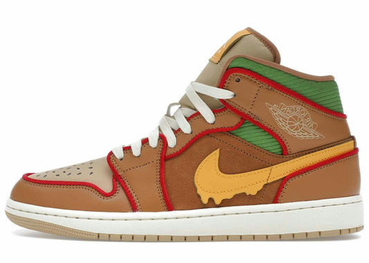 Jordan 1 Mid SE Cheeseburger